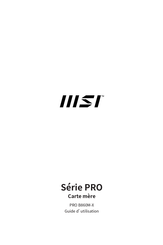 MSI PRO Série Guide D'utilisation