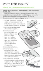 HTC One SV Mode D'emploi