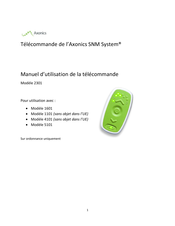Axonics SNM System 2301 Manuel D'utilisation