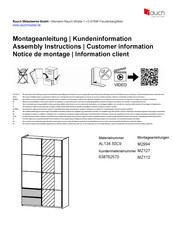Rauch SEVILLA AL134.50C9 Notice De Montage