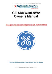 GE ADEH50 Manuel D'utilisation