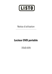 Listo 7DVD-979 Notice D'utilisation