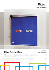 Entrematic Ditec Sector Reset Manuel D'installation
