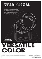 Contest VERSATILE COLOR Guide De L'utilisateur
