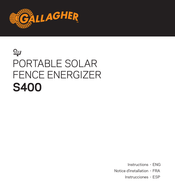 Gallagher S400 Notice D'installation