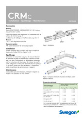 Swegon CRMc 100 Manuel D'installation