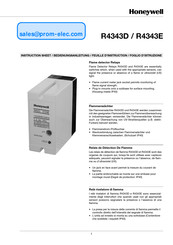 Honeywell R4343E Feuille D'instructions