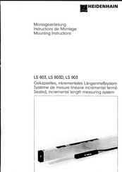 Heidenhain LS 803 Instructions De Montage