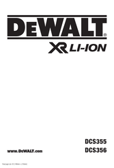 DeWalt DCS355 Traduction De La Notice D'instructions Originale