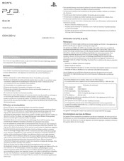 Sony PS3 Mode D'emploi