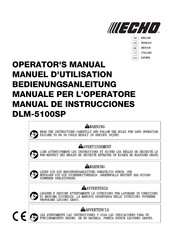 Echo DLM-5100SP Manuel D'utilisation