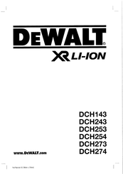 DeWalt DCH253 Mode D'emploi