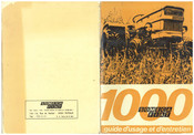 Fiat SOMECA 1000 Guide D'entretien