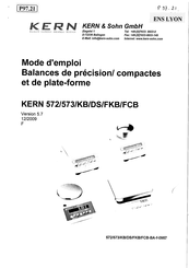 KERN FKB 36K0.2 Mode D'emploi