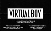 Nintendo Virtual Boy Mode D'emploi