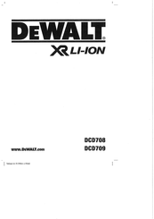 DeWalt DCD708 Mode D'emploi