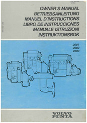 Volvo Penta 2001 Manuel D'instructions