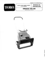Toro S200 Manuel Du Propriétaire