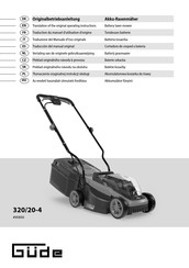 Güde 320/20-4 Traduction Du Manuel D'utilisation D'origine