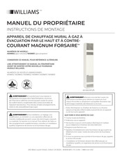 Williams 6038831 Manuel Du Propriétaire