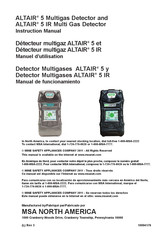 MSA ALTAIR 5 Manuel D'utilisation