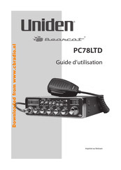 Uniden PC78LTD Guide D'utilisation