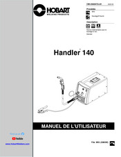 Hobart Welding Products Handler 140 Manuel De L'utilisateur