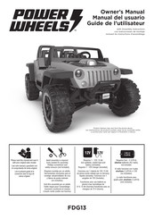 Power Wheels FDG13 Guide De L'utilisateur