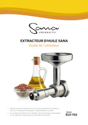 Sana EUJ-702 Guide De L'utilisateur