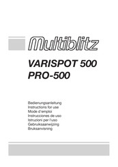 Multiblitz VARISPOT 500 Mode D'emploi