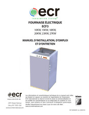 ECR ECF323 Manuel D'installation, D'emploi Et D'entretien