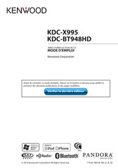 Kenwood KDC-X995 Mode D'emploi
