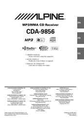 Alpine CDA-9856 Mode D'emploi