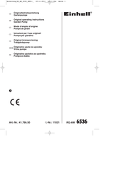 EINHELL 41.766.50 Mode D'emploi D'origine