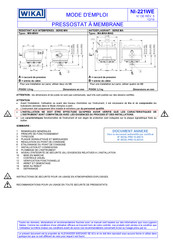 WIKA NI-221WE Mode D'emploi