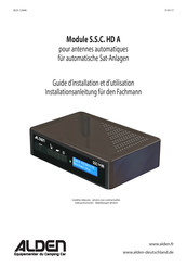 ALDEN S.S.C. HD A Guide D'installation Et D'utilisation