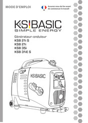 K&S BASIC KSB 31iE S Mode D'emploi