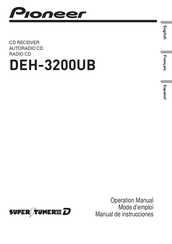 Pioneer DEH-3200UB Mode D'emploi
