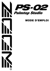 Zoom Palmtop Studio PS-02 Mode D'emploi