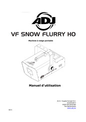 ADJ VF SNOW FLURRY HO Manuel D'utilisation