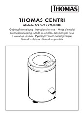 Thomas CENTRI 776 INOX Mode D'emploi