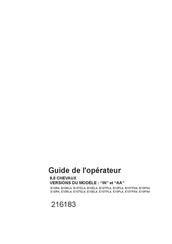Evinrude B10TEL4 Guide De L'opérateur