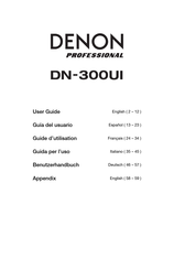 Denon Professional DN-300UI Guide D'utilisation