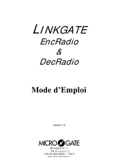 Microgate LINKGATE EncRadio Mode D'emploi