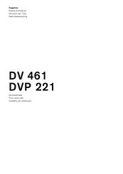Gaggenau DVP 221 Notice D'utilisation