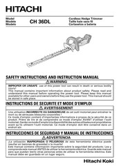 Hitachi CH 36DL Instructions De Sécurité Et Mode D'emploi