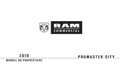 RAM Commercial PROMASTER city 2019 Manuel Du Propriétaire