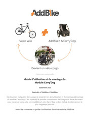 AddBike Carry'Dog Guide D'utilisation Et De Montage