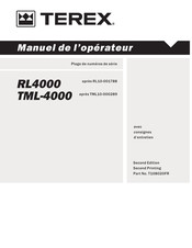 Terex RL4000 Manuel De L'opérateur