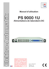 Elektro-Automatik PS 9000 1U Manuel D'utilisation